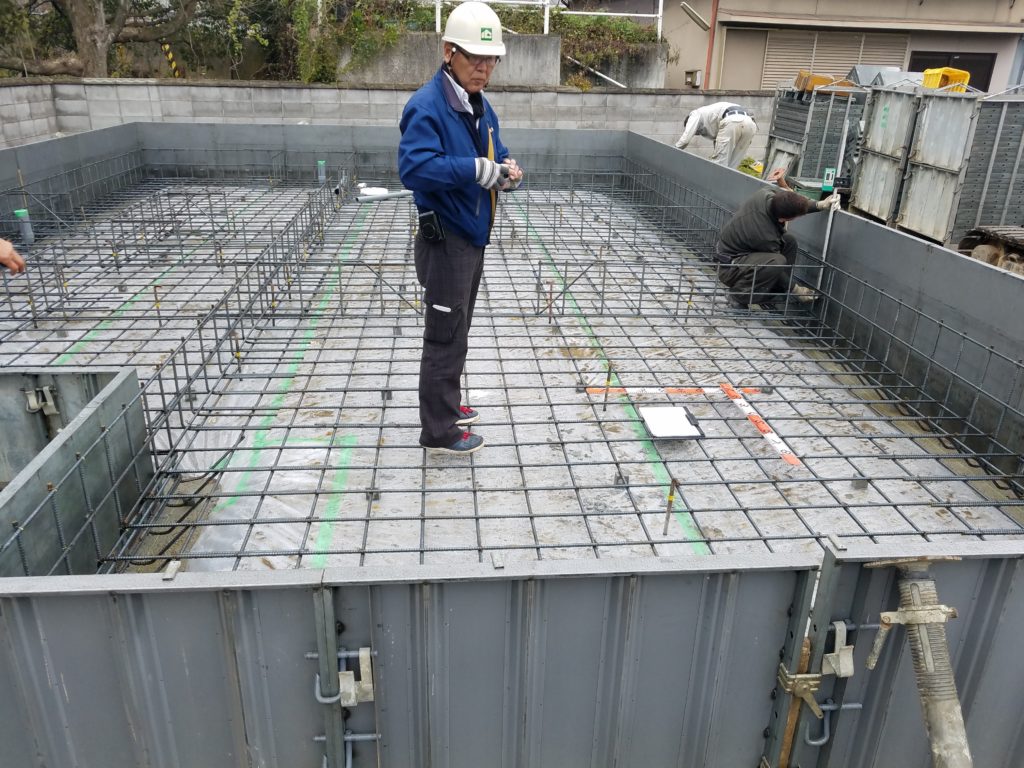 橋本市東家新築工事 鉄筋検査