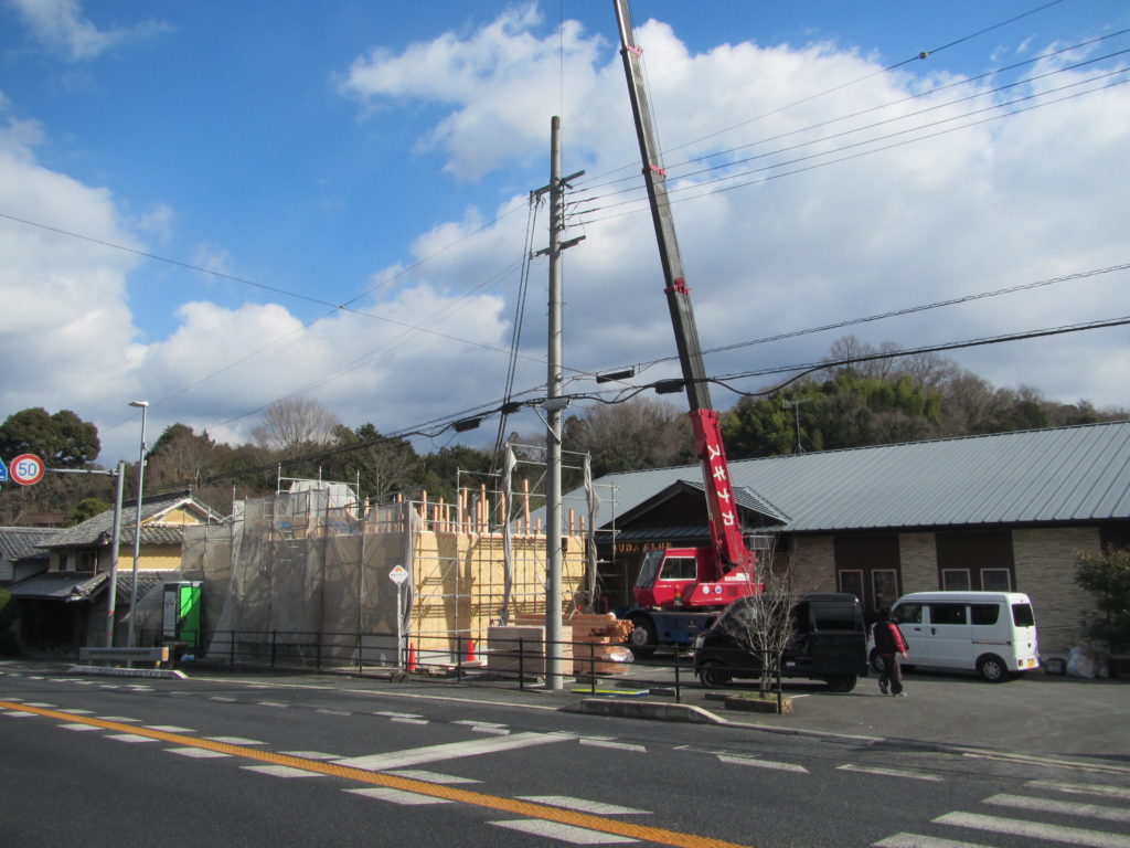 隅田クラブ様 棟上げ。