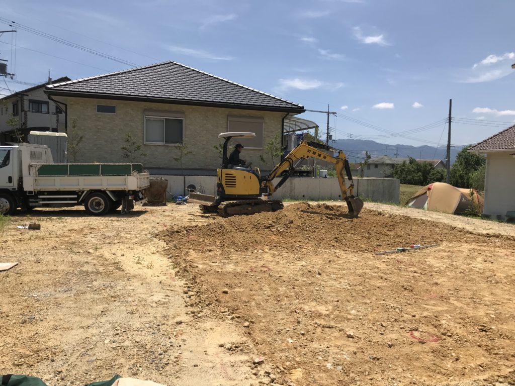 なつみ台 Ｔ様邸 基礎工事着工。