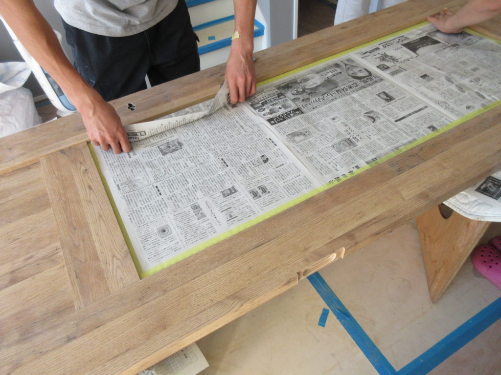 O様邸ドア塗装日