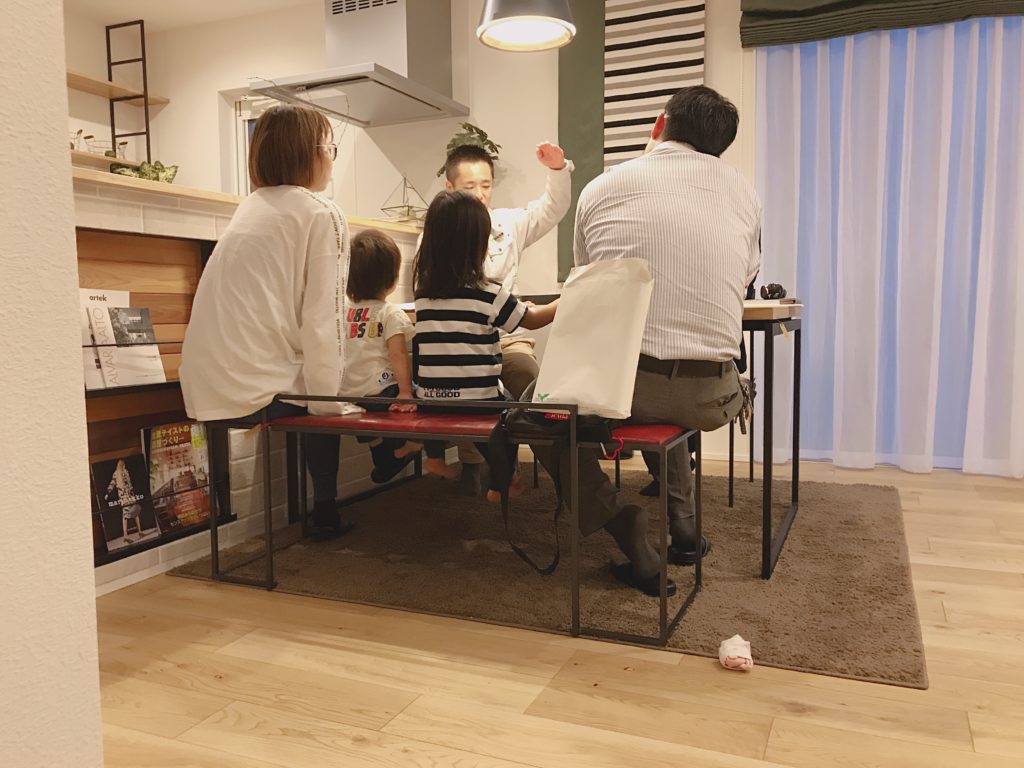 モデルハウスで打ち合せ♪
