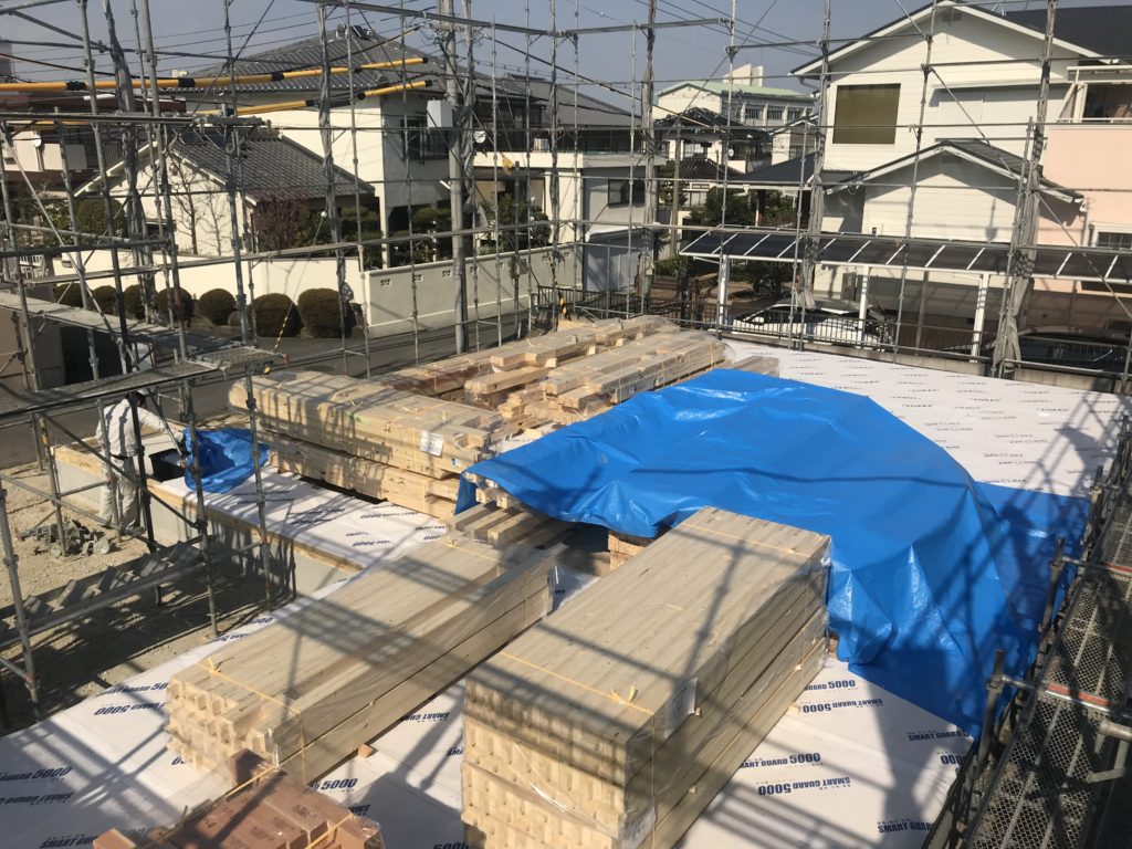 河内長野H様邸 土台伏せ