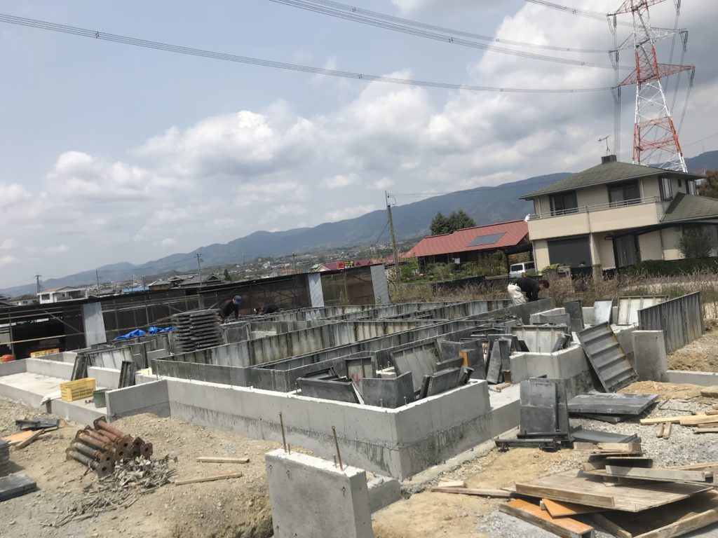 橋本市H様邸 基礎工事。