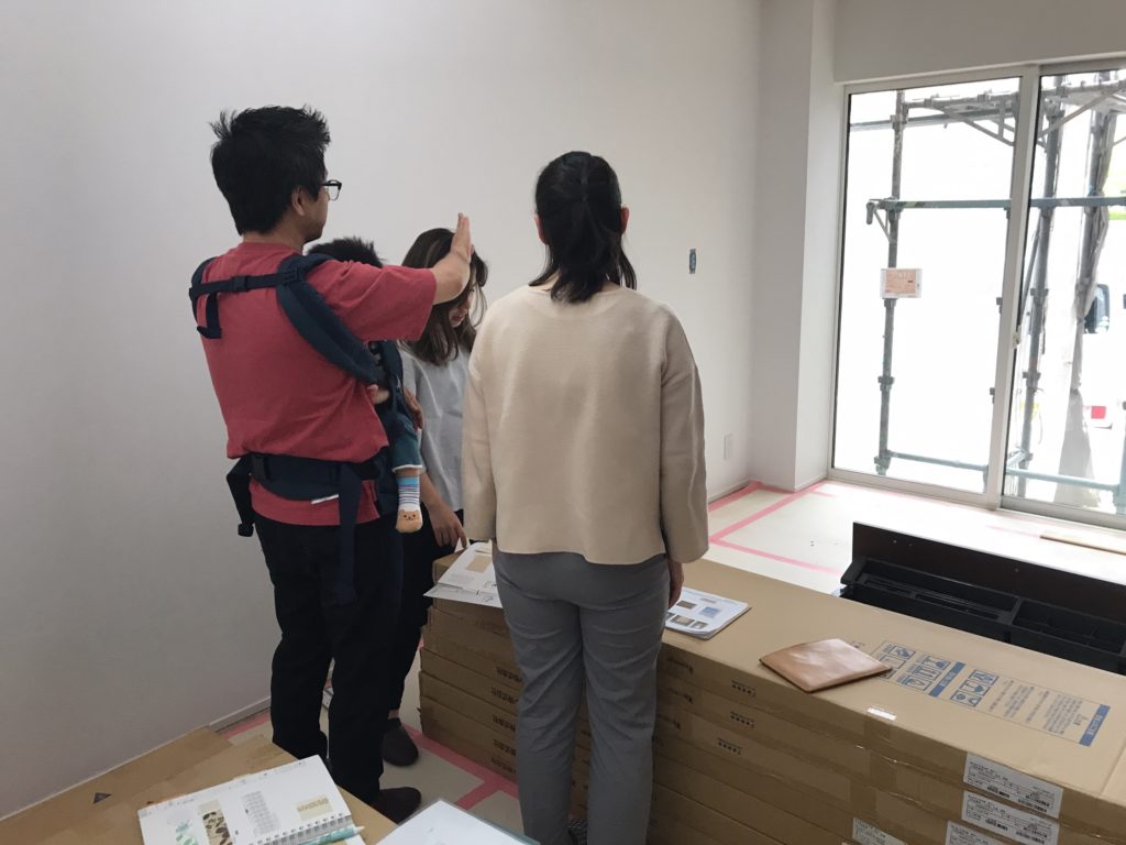 河合町O様邸 カーテン打ち合せ