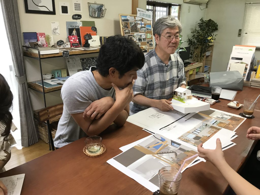 建築家の先生と打ち合せ(H様邸)