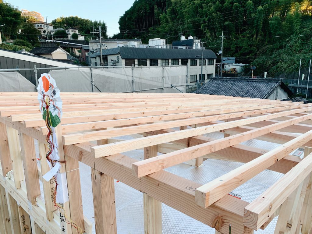 下市町 S様邸上棟日。