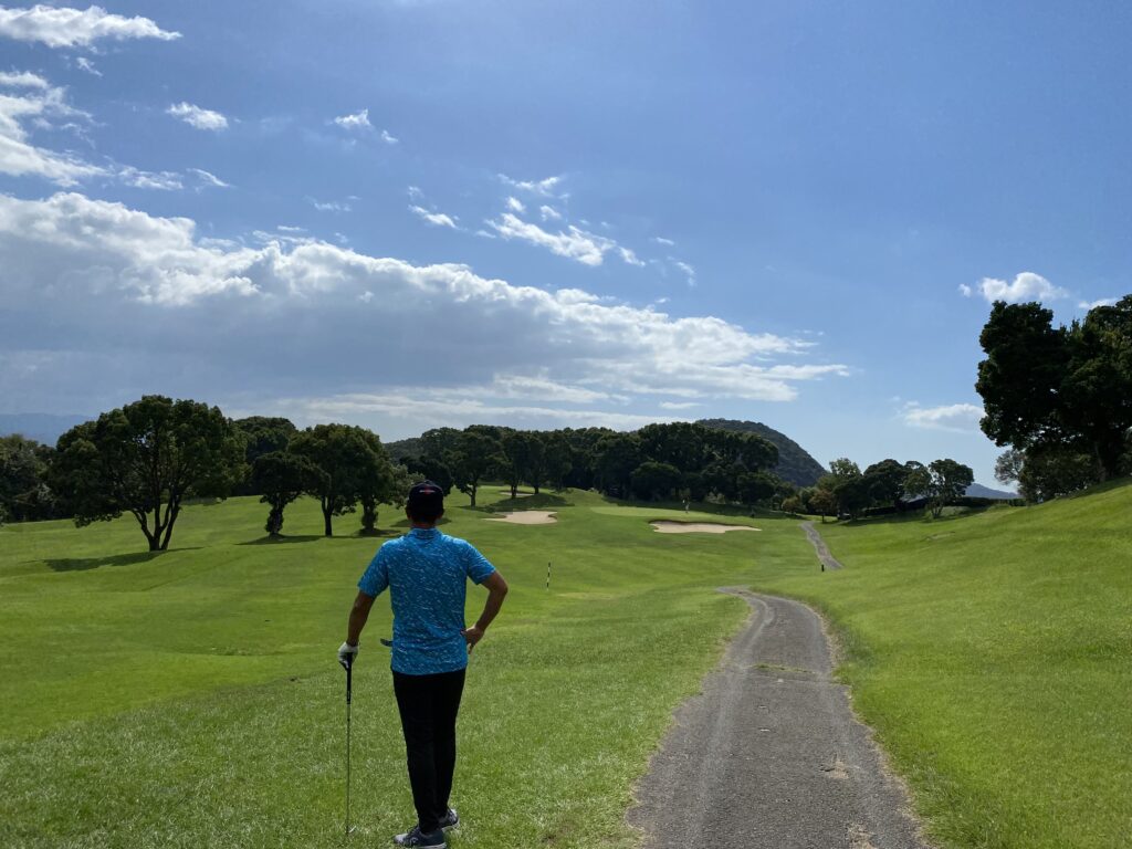 久しぶりに会う友とのゴルフ