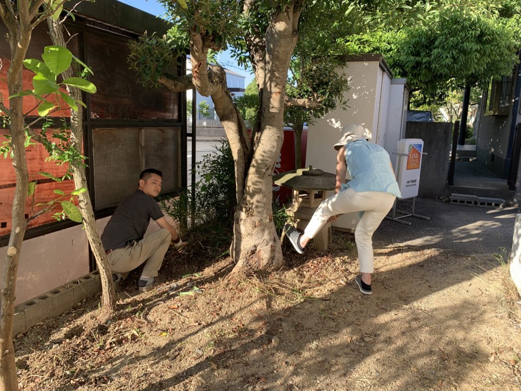 お庭の整備